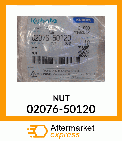 NUT 02076-50120