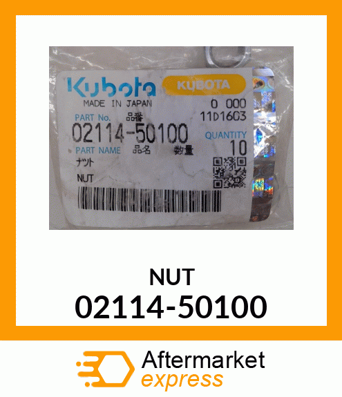 NUT 02114-50100