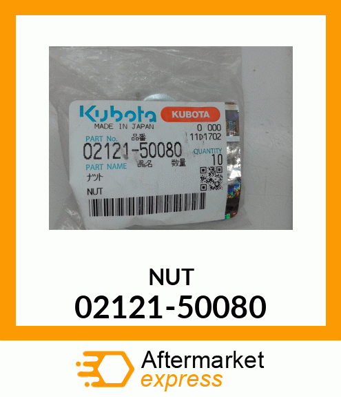 NUT 02121-50080