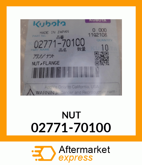 NUT 02771-70100