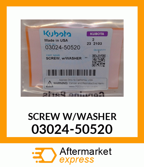 SCREWW/WSHR 03024-50520