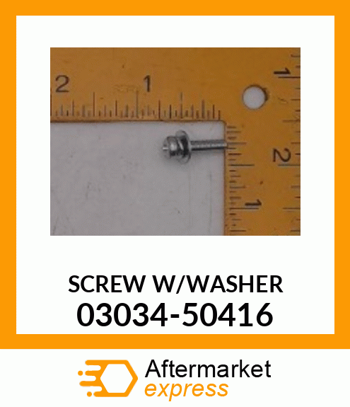 SCREW W/WASHER 03034-50416