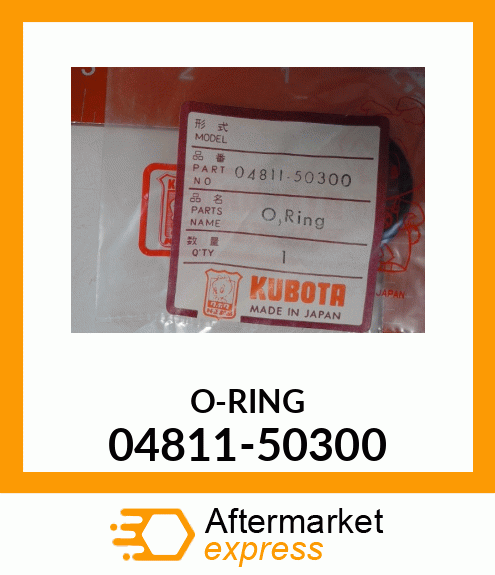 O-RING 04811-50300