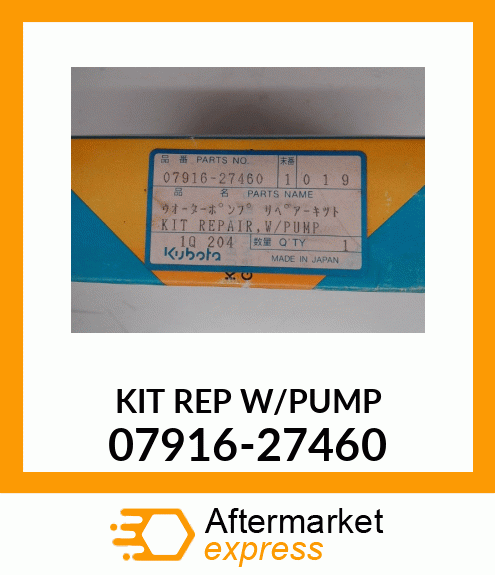 KIT_REP_W/PUMP_ 07916-27460