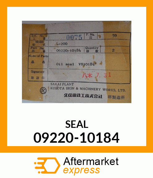 SEAL 09220-10184