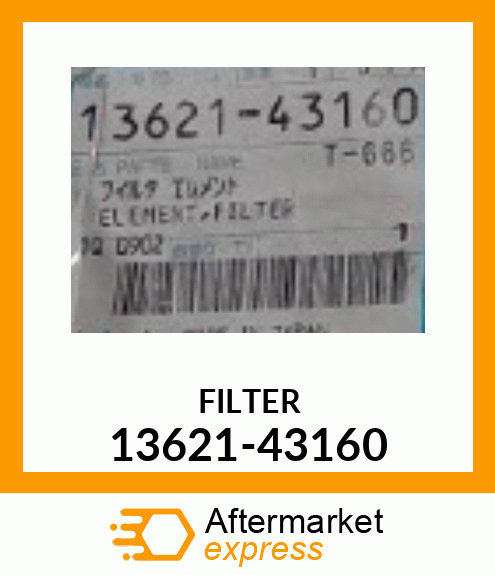 FILTER 13621-43160