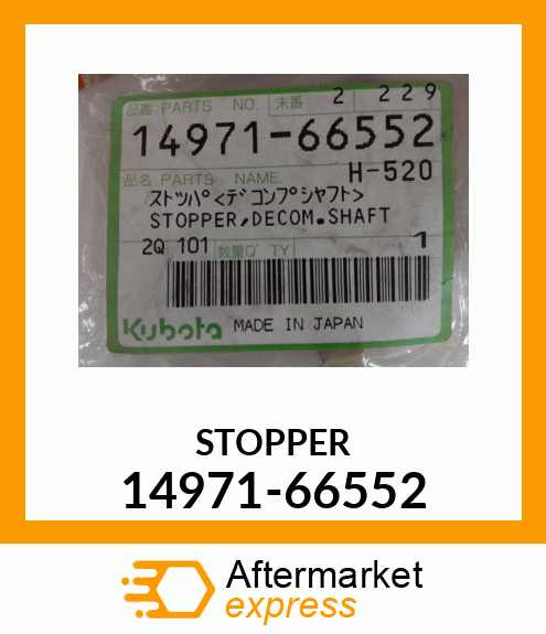 STOPPER 14971-66552