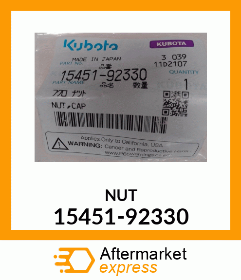 NUT 15451-92330