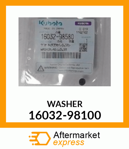 WASHER 16032-98100