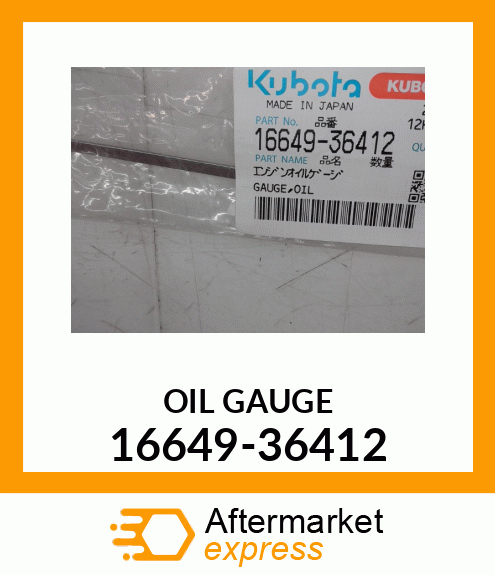 OIL GAUGE 16649-36412