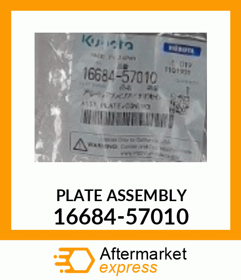 PLATE ASSEMBLY 16684-57010