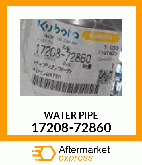 WATER PIPE 17208-72860