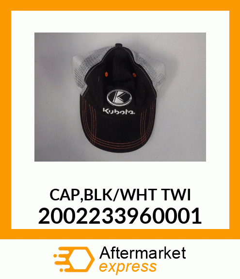 CAP,BLK/WHT_TWI 2002233960001