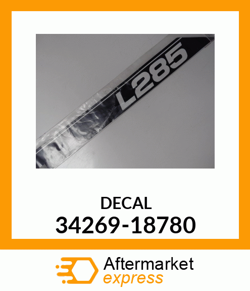 DECAL 34269-18780