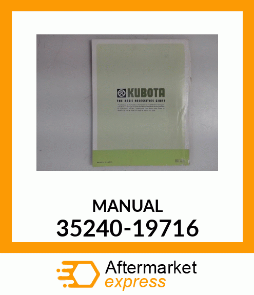 MANUAL 35240-19716