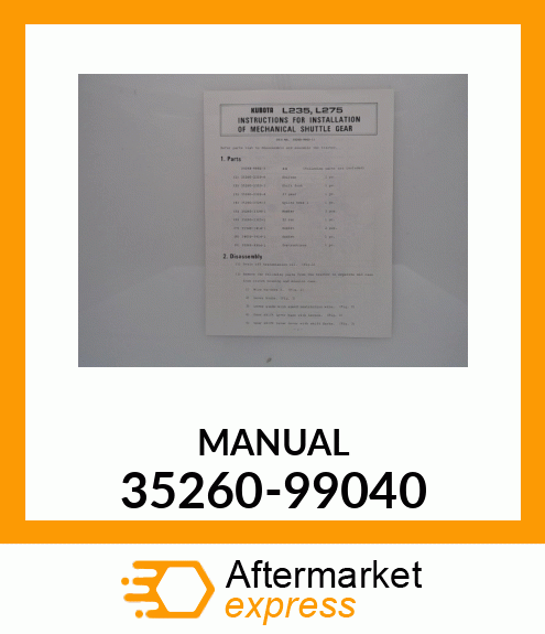 MANUAL 35260-99040