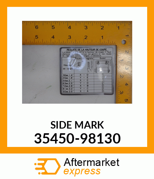 SIDE MARK 35450-98130