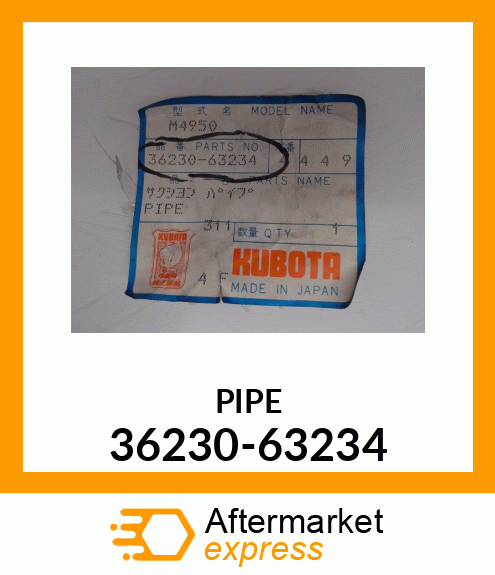 PIPE 36230-63234