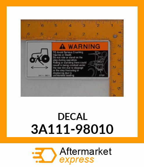 LABEL 3A111-98010