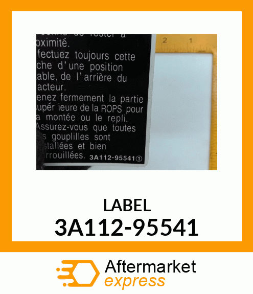 LABEL 3A112-95541