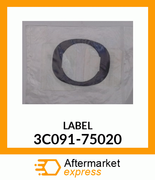 LABEL 3C091-75020