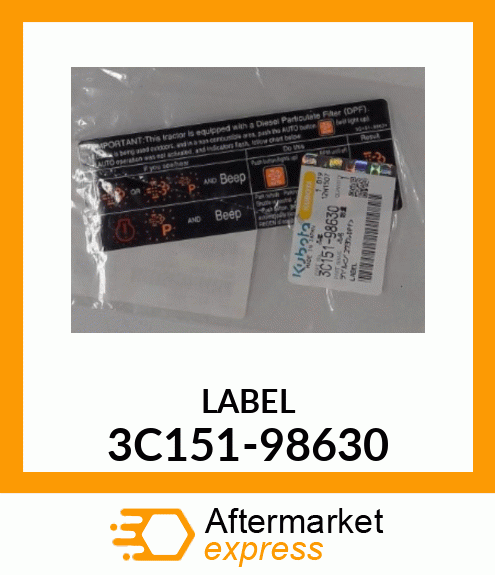 LABEL 3C151-98630