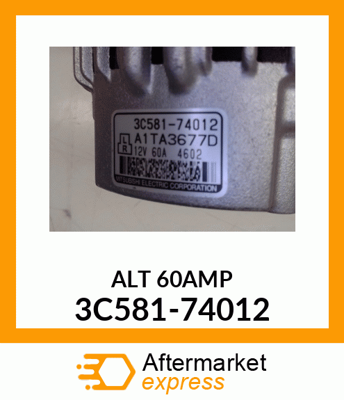 ALTNTR/60AMP 3C581-74012