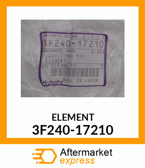 ELEMENT 3F240-17210