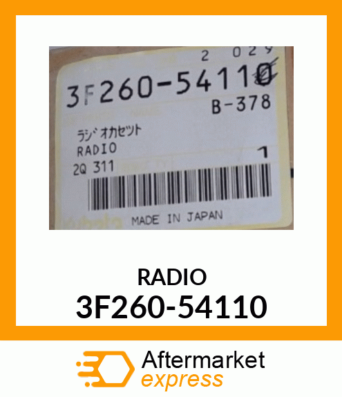 RADIO 3F260-54110