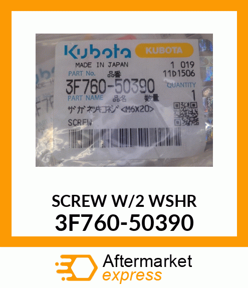 SCREWW/2WSHR 3F760-50390