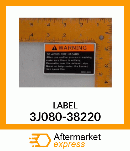 LABEL 3J080-38220