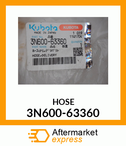 HOSE 3N600-63360