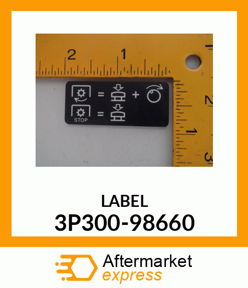 LABEL 3P300-98660