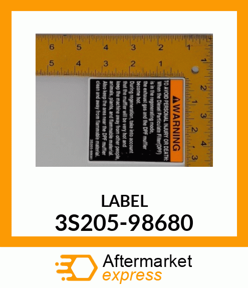 LABEL 3S205-98680