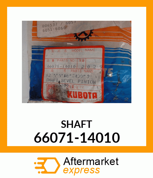 SHAFT 66071-14010