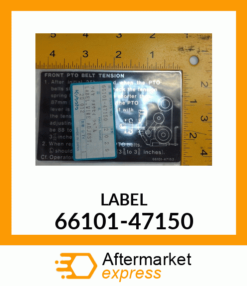 LABEL 66101-47150