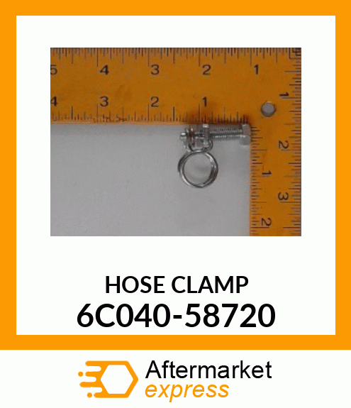 HOSECLAMP 6C040-58720