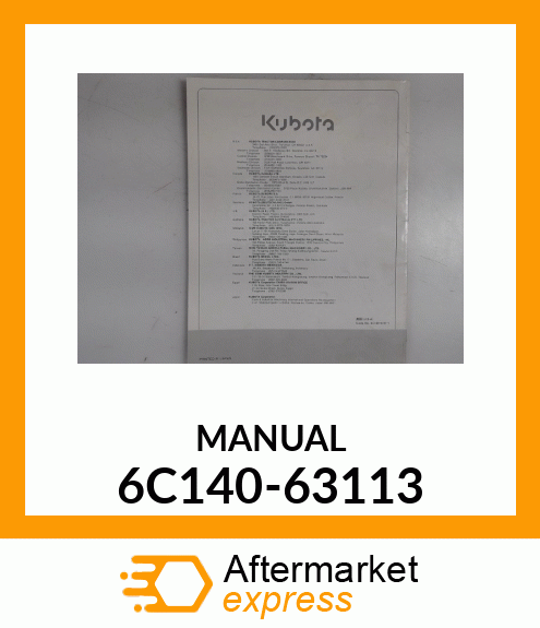 MANUAL 6C140-63113