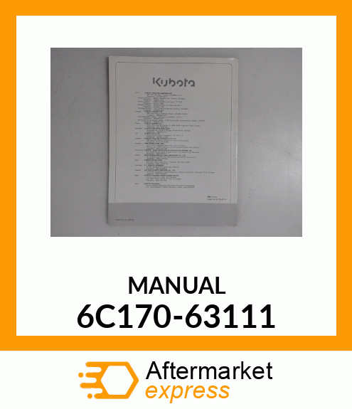 MANUAL 6C170-63111