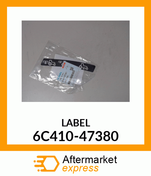 LABEL 6C410-47380