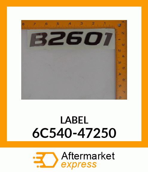 LABEL 6C540-47250