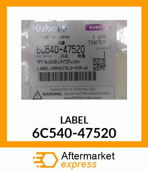 LABEL 6C540-47520