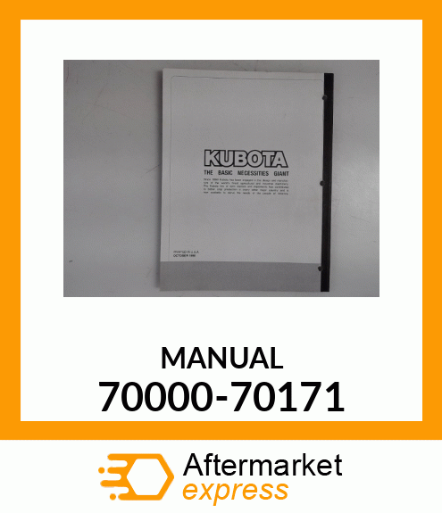 MANUAL 70000-70171