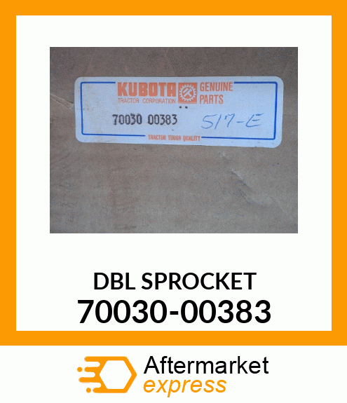 DBLSPROCKET 70030-00383