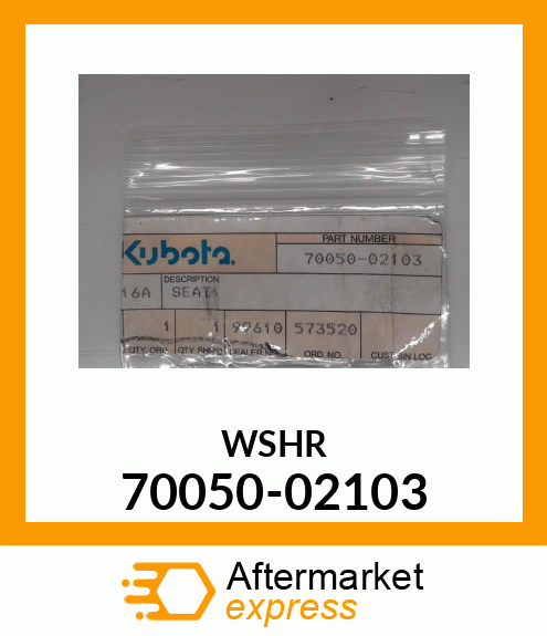 WSHR 70050-02103