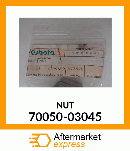 NUT 70050-03045