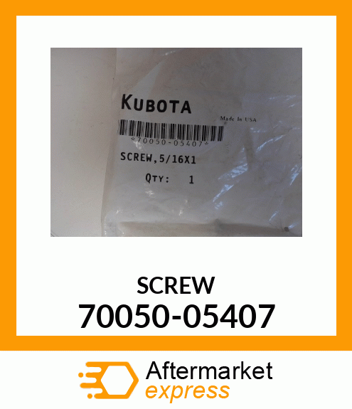 SCREW 70050-05407