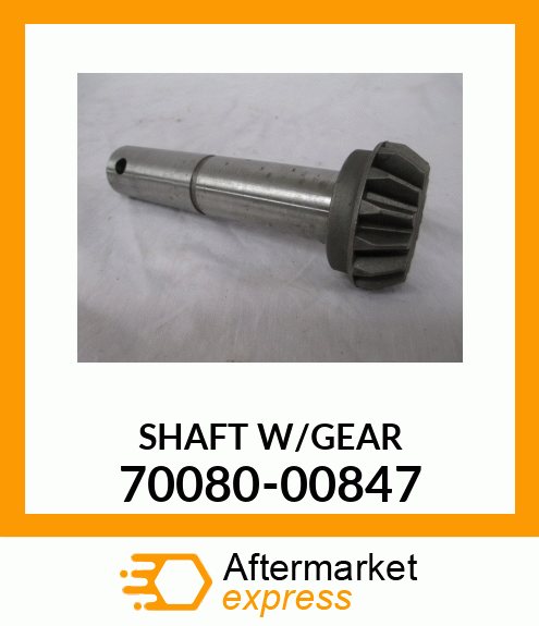 SHAFTW/GEAR 70080-00847