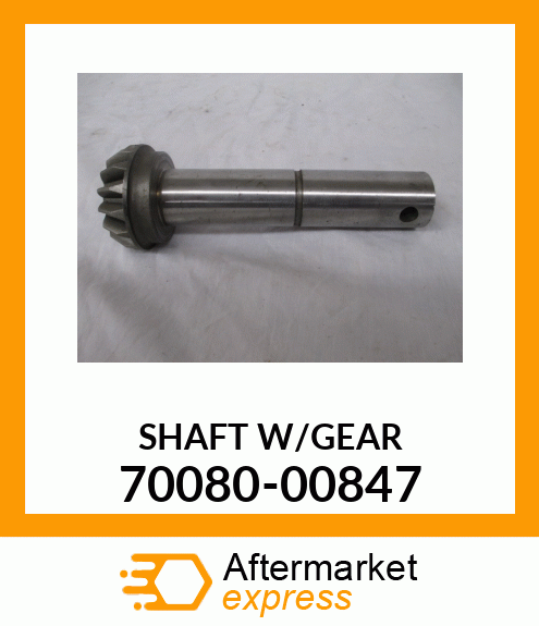 SHAFTW/GEAR 70080-00847