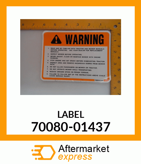 LABEL 70080-01437